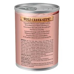 Blue Buffalo Wilderness Wolf Creek Stew High Protein, Natural Wet Dog Food, Hearty Beef Stew In Gravy 12.5-oz Cans (Pack Of 12) 10 Blue Buffalo Wilderness Wolf Creek Stew High Protein, Natural Wet Dog Food, Hearty Beef Stew In Gravy 12.5-oz Cans (Pack Of 12) -Zoo Shop 51hm81detYL