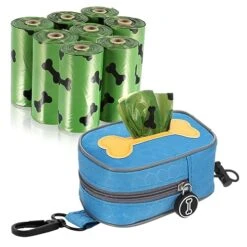 BUGUUYO Pet Waste Bag Pet Waste Bags Pet Poop Bag Pet Garbage Bag Dog Leash Bags Dog Poo Bag Holder Dispenser Zippered Pouch Dog Bag Holder Bag: Oxford Cloth Puppy Potty Carrier Poo Bag