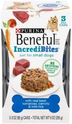Purina Beneful Small Breed Wet Dog Food Variety Pack, IncrediBites With Real Beef, Chicken Or Salmon - (30) 3 Oz. Cans -Zoo Shop 51hqouCe2BL. AC