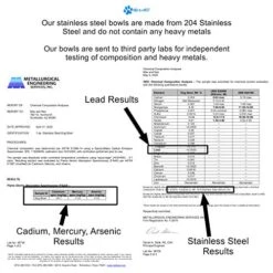 Max And Neo Heavyweight Non-Skid Rubber Bottom Stainless Steel Dog Bowl - We Donate A Bowl To A Dog Rescue For Every Bowl Sold (Medium - 50oz - 8" Diameter) -Zoo Shop 51iAZphFyJL