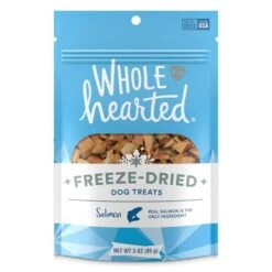 WholeHearted Salmon Freeze-Dried Dog Treats, 3 Oz.