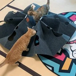 Cat Play Rug For Indoor Cats, Cat Activity Sniffing Mat Pad Snuffle Feeder Mat Interactive Behavioral Training Rug For Cats Dogs -Zoo Shop 51iDucga8PL