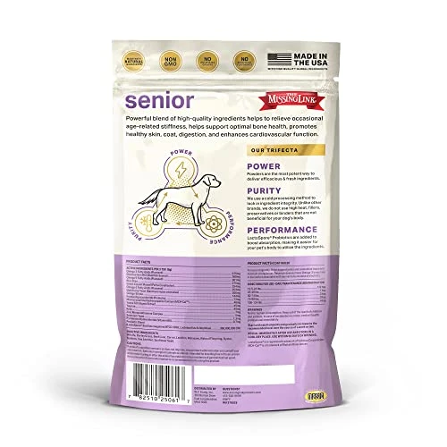 The Missing Link Senior Dog Supplement 1lb Bag - Powerful Powder Supports Bones, Joints, Skin, Coat, Heart, Eyes, Memory & Cognition 7 The Missing Link Senior Dog Supplement 1lb Bag - Powerful Powder Supports Bones, Joints, Skin, Coat, Heart, Eyes, Memory & Cognition - Image 5