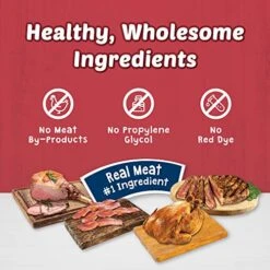 Blue Buffalo Stix Natural Soft-Moist Dog Treats, Beef, Bacon, Lamb, And Chicken 5-oz Variety Pack, 4 Count -Zoo Shop 51iGi2TRnnL