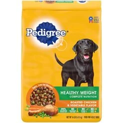 Pedigree Healthy Weight Adult Dry Dog Food Roasted Chicken & Vegetable Flavor Dog Kibble, 14 Lb. Bag