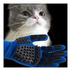 YangYan Silicone Pet Dog Brush Glove Deshedding Gentle Efficient Pet Grooming Glove Dog Bath Cat Cleaning Supplies Pet Glove Hair Remove (Color : Blue, Size : Left Hand) -Zoo Shop 51j4vGrFoNL