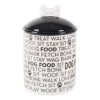 Bone Dry Black & White Dog Bone Ceramic Pet Bowl & Canister, Canister, 5.5x5.5x8.25, Black -Zoo Shop 51jKDEZNcXL