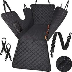 Famstar Dog Car Seat Cover For Back Seat 100% Waterproof Durable 600D 6-Layer Scratchproof Nonslip Pet Dog Seat Cover With Mesh Window For Dog Hammock For Car Trucks And SUV -Zoo Shop 51jb0cvXoL. AC