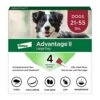 Advantage II Large Dog Vet-Recommended Flea Treatment & Prevention | Dogs 21-55 Lbs. | 4-Month Supply -Zoo Shop 51jn3p6Mt3L