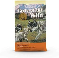 Taste Of The Wild High Prairie Canine Grain-Free Recipe With Roasted Bison And Venison Adult Dry Dog Food, Made With High Protein From Real Meat And Guaranteed Nutrients And Probiotics 28lb -Zoo Shop 51joxzzTnOL. AC