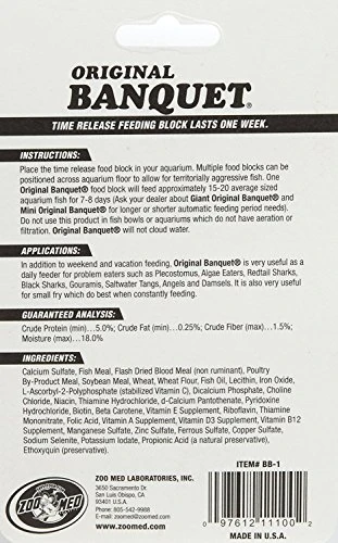 (3 Pack) Zoo Med Aquatrol Original Banquet Block Feeder Regular.45oz Each 4 (3 Pack) Zoo Med Aquatrol Original Banquet Block Feeder Regular.45oz Each - Image 2