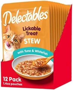 Hartz Delectables Stew Lickable Wet Cat Treats For Adult & Senior Cats, Variety Pack, 12 Count -Zoo Shop 51kHm2X834L. AC