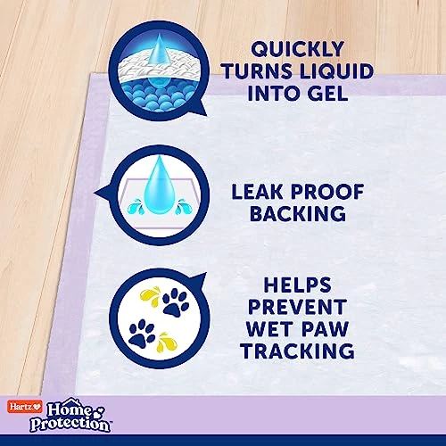 Hartz Home Protection Lavender Scent Odor Eliminating Gel Dog Pads, 30" X 30", 20 Count 5 Hartz Home Protection Lavender Scent Odor Eliminating Gel Dog Pads, 30" X 30", 20 Count - Image 3