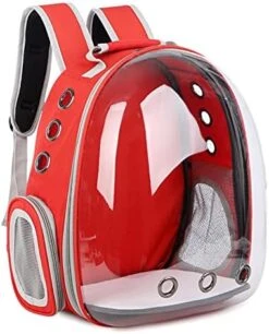 Cat Carrier Breathable Pet Backpack, Small Dog And Cat Backpack, Travel Space Capsule Cage Pet Carrier (Color : Light Green) -Zoo Shop 51kPwKicJS. AC