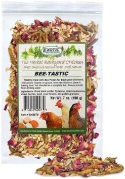 Exotic Nutrition Bee-Tastic - Healthy All-Natural Chicken Treat - Dried Insects, Flowers, Herbs Wheat Berries & Bee Pollen - Promotes Healthy Chickens & Eggs (1.5 Lbs) 14 Exotic Nutrition Bee-Tastic - Healthy All-Natural Chicken Treat - Dried Insects, Flowers, Herbs Wheat Berries & Bee Pollen - Promotes Healthy Chickens & Eggs (1.5 Lbs) -Zoo Shop 51kbIIbKg4L. AC