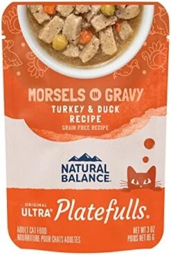 Natural Balance Platefulls Indoor Chicken & Chicken Liver Cat Food In Gravy | Premium Grain-Free Wet Food For Indoor Cats | 3-oz. Pouch (Pack Of 24) -Zoo Shop 51kjR34OuL. AC