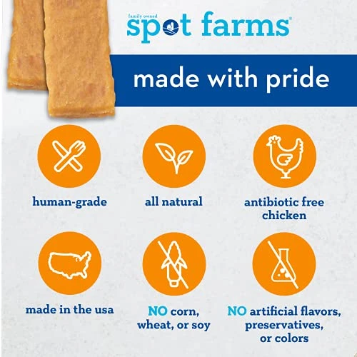 Spot Farms All Natural Human Grade Dog Treats, Chicken Strips With Glucosamine And Chondroitin, 12.5 Ounce 6 Spot Farms All Natural Human Grade Dog Treats, Chicken Strips With Glucosamine And Chondroitin, 12.5 Ounce - Image 4