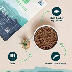 Open Farm Kind Earth Insect Based Dry Dog Kibble, Natural Source Of Complete Protein, Nutrient-Dense, Highly Digestible, Hypoallergenic, Lower Carbon Footprint (3.5 Pound Pack Of 1) -Zoo Shop 51kolbTU1OL