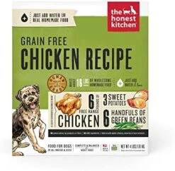 The Honest Kitchen Human Grade Dehydrated Grain Free Dog Food – Complete Meal Or Dog Food Topper – Chicken 10 Lb (makes 40 Lbs) -Zoo Shop 51l6l1WCRL. AC