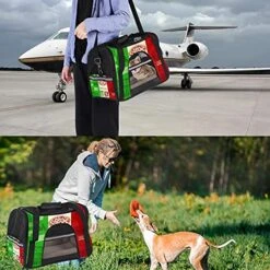 Pet Carrier Italy Food Soft-Sided Pet Travel Carriers For Cats,Dogs Puppy Comfort Portable Foldable Pet Bag Airline Approved -Zoo Shop 51lHBhyasvS