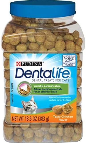 DentaLife Purina Made In USA Facilities Cat Dental Treats, Tasty Chicken Flavor - 19 Oz. Canister 10 DentaLife Purina Made In USA Facilities Cat Dental Treats, Tasty Chicken Flavor - 19 Oz. Canister - Image 8