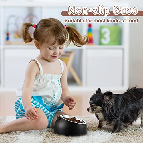 4 Pcs Raised Cat Food Bowls Stainless Steel Cat Bowl Tilted 15° Elevated Cat Bowls Non Spill Kitten Puppy Food Bowl Slanted Dog Bowl Elevated Dish For Pets Dog Feeder Feeding Bowl For Cat (13.53oz) 7 4 Pcs Raised Cat Food Bowls Stainless Steel Cat Bowl Tilted 15° Elevated Cat Bowls Non Spill Kitten Puppy Food Bowl Slanted Dog Bowl Elevated Dish For Pets Dog Feeder Feeding Bowl For Cat (13.53oz) - Image 5