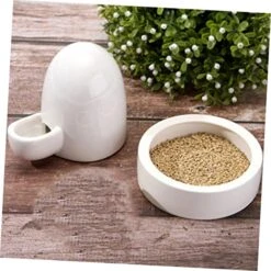 IWOWHERO 1 Set Rutin Chicken Drinker Ceramic Pet Water Fountain Pigeon Feeder Quail Feeders Duck Feeder Chick Feeding Stand Dog Water Fountain Pigeon Quail Water Feeder Chicken Suppky Food -Zoo Shop 51la8FC5RDL