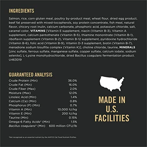 Purina Pro Plan High Protein Cat Food With Probiotics For Cats, Salmon And Rice Formula - 16 Lb. Bag 7 Purina Pro Plan High Protein Cat Food With Probiotics For Cats, Salmon And Rice Formula - 16 Lb. Bag - Image 5