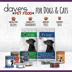 Dave's Pet Food Restricted Sodium Diet For Dogs, Chicken Pate Recipe, 12.5oz, Canned Dog Food, 12oz Cans, Case Of 12, -Zoo Shop 51lcSXNZaoL
