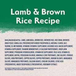 Natural Balance Limited Ingredient Adult Dry Dog Food With Healthy Grains, Lamb & Brown Rice Recipe, 12 Pound (Pack Of 1) -Zoo Shop 51lfhAAsQHL