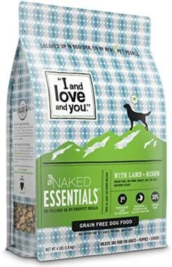 "I And Love And You" Trial Size Naked Essentials Lamb & Bison, Grain Free Dry Dog Food, 4 LB 27 "I And Love And You" Trial Size Naked Essentials Lamb & Bison, Grain Free Dry Dog Food, 4 LB -Zoo Shop 51llYdDsGGL. AC