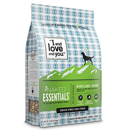 "I And Love And You" Trial Size Naked Essentials Lamb & Bison, Grain Free Dry Dog Food, 4 LB 3 "I And Love And You" Trial Size Naked Essentials Lamb & Bison, Grain Free Dry Dog Food, 4 LB