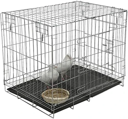 Kelendle Pigeon Cage Rabbit Cage Small Animal Cage Pet Habitat Wire Pet Home Frame Bunny House With Food Dish Tray Accessories For Medium Bird Parrot Chicken Duck Cat (19.7x13.8x16.6 Inches) 11 Kelendle Pigeon Cage Rabbit Cage Small Animal Cage Pet Habitat Wire Pet Home Frame Bunny House With Food Dish Tray Accessories For Medium Bird Parrot Chicken Duck Cat (19.7x13.8x16.6 Inches) - Image 9