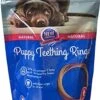 N-Bone Puppy Teething Rings Grain-Free Blueberry & BBQ Flavor Dog Treat, 6 Count Bag, 7.2-oz -Zoo Shop 51lpQXRKqfS