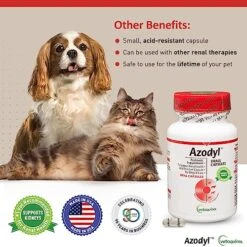 Vetoquinol Azodyl For Dogs And Cats, Helps Support Normal Kidney Function And Health For Dogs And Cats, Supports The Function And Health Of Kidneys In Dogs And Cats, 90 Ct -Zoo Shop 51lrc11NLIL