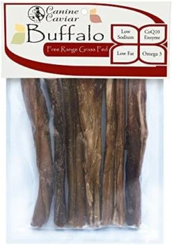 Canine Caviar Buffalo Tendon Dog Chew Sticks 6 Inch Toothpick Style Bully Sticks For Large Dogs, Medium Dogs, And Small Dogs - Best Long Lasting Dog Treats For Aggressive Chewers (Pack Of 10) -Zoo Shop 51luyzL93mL. AC