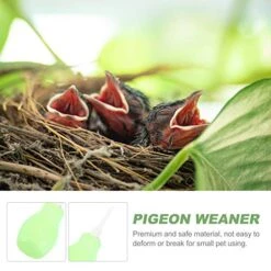 2 Pcs Pet Little Household Water Pigeon Small Feeder Feeding Weaner Pacifier Pipette Pipettes Dropper Tool Fish Liquid Squab Dog Aquarium Mini Nursing Droppers Tank Accessory -Zoo Shop 51mAP7zrw7L