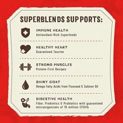 Stella & Chewy's SuperBlends Raw Coated Wholesome Grains Grass-Fed Beef, Beef Liver & Lamb Recipe With Superfoods, 21 Lb. Bag -Zoo Shop 51mMmr5nJ5L