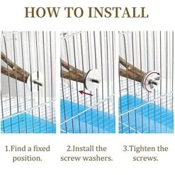 JYDQM 4Pcs/Set Pet Bird Chew Toys Parrot Perches Cage Ladders Stand Paw Grinding Toys For Parrot Bites Pet Product -Zoo Shop 51mUPbDPqAL