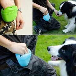 BITWIT Pet Bed, Dogs Training Treat Bag Outdoor Detachable Pet Food Snack Waist Bag Dog Sided Bag Puppy Feeding Supplies (Color : D) -Zoo Shop 51mXQTSuYNL