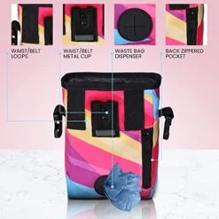 CHEERING PET Dog Treat Pouch, Dog Training Treat Bags, For Treats, Toys, Built-in Poop Bag Dispenser, 3 Ways To Wear