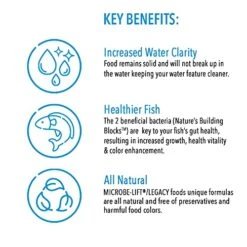 MICROBE-LIFT MLLWG Cold Weather Floating Fish Food Pellets With Wheat Germ For Ponds, Water Gardens, And Fountains, For Live Goldfish And Koi (5.25 Pounds) -Zoo Shop 51mxJUqzUwL