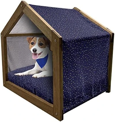 Ambesonne Jellyfish Wooden Pet House, Various Outline Organisms With Paint Drops Marine Fauna Line Art, Indoor & Outdoor Portable Dog Kennel With Pillow And Cover, Small, Dark Magenta Rose 12 Ambesonne Jellyfish Wooden Pet House, Various Outline Organisms With Paint Drops Marine Fauna Line Art, Indoor & Outdoor Portable Dog Kennel With Pillow And Cover, Small, Dark Magenta Rose - Image 10