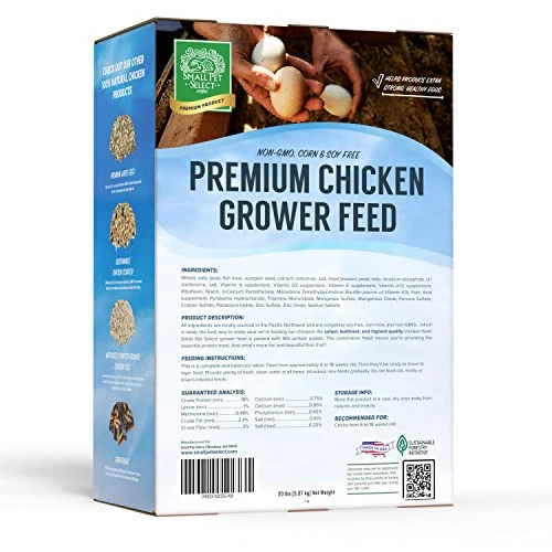 Small Pet Select - Chicken Grower Feed, Non-GMO, Corn & Soy Free, 20lb 3 Small Pet Select - Chicken Grower Feed, Non-GMO, Corn & Soy Free, 20lb