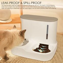 Gravity Pet Feeder And Water Dispenser Set, Automatic Cat Food Dispenser, Automatic Pet Feeder And Water Dispenser 2 In 1Suitable For Tracing Dogs And Pets -Zoo Shop 51nGqUrsWEL