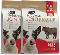 Ark Naturals Joint Rescue Dog Chew, Beef Flavor, Joint Supplement With Glucosamine & Chondroitin, 1 Pack -Zoo Shop 51nLKisF0FL. AC