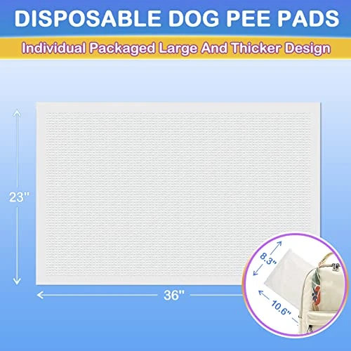 IMMCUTE Dog Pee Pads 23"x36" -30 Count | Puppy Pee Training Pads Super Absorbent & Leak-Proof | Disposable Pet Piddle And Potty Pads For Puppies | Dogs | Doggie| Cats | Rabbits 4 IMMCUTE Dog Pee Pads 23"x36" -30 Count | Puppy Pee Training Pads Super Absorbent & Leak-Proof | Disposable Pet Piddle And Potty Pads For Puppies | Dogs | Doggie| Cats | Rabbits - Image 2
