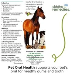 Siddha Remedies Oral Health For Pets | Cat Dog Oral Care For Toothache Decay | Breath Spray For Bad Breath, Healthy Gums Dogs Tooth Care | 100% Natural Homeopathic Remedy Cell Salts Flower Essences -Zoo Shop 51nM0pXOYEL