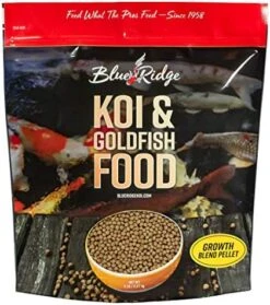 Blue Ridge Fish Food [2LB], Mini And 3/16" Floating Pellet, Koi And Goldfish Growth Formula Blend -Zoo Shop 51nQPNZjrtL. AC