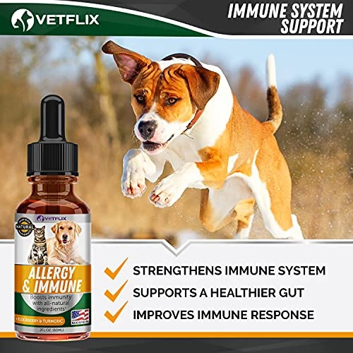 Velflix Allergy Immune Anti Itch & Hot Spots - Made In USA Natural Pet Supplement For Cat & Dog Allergy Relief With Turmeric & Milk Thistle -Seasonal Allergies Digestive Treatment For Dogs & Cats 3 Velflix Allergy Immune Anti Itch & Hot Spots - Made In USA Natural Pet Supplement For Cat & Dog Allergy Relief With Turmeric & Milk Thistle -Seasonal Allergies Digestive Treatment For Dogs & Cats